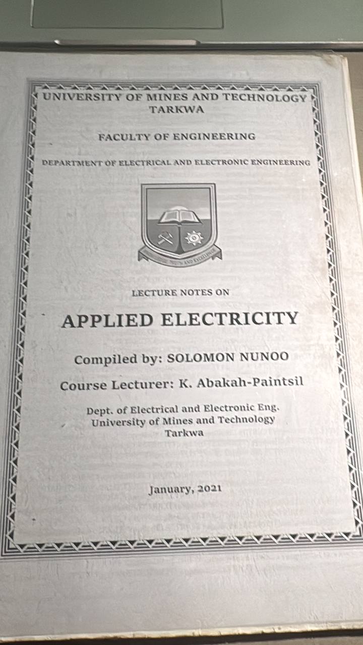 APPLIED ELECTRICITY HANDOUT