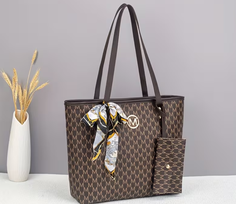 Trendy letter tote bag