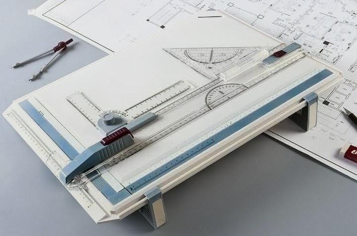 Complete A3 Technical Drawing Set (Board + T-Square + Math Instruments)