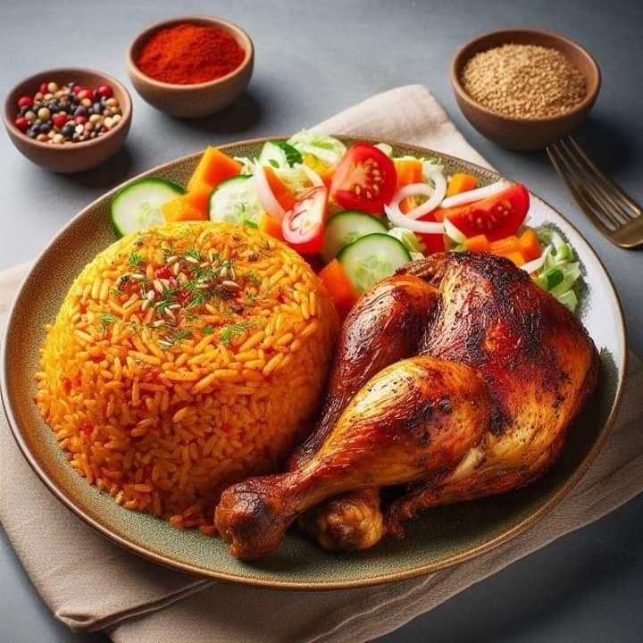 Jollof Rice with Chicken