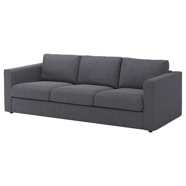 IKEA Grey 3-Seater Soft Sofa Cushion